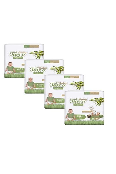 Baby Turco Doğadan Eco Panty Maxi 4 Number 4 Pack 48 X 4 = 192 Pieces