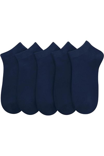nettofit 5 ζευγάρια χτενισμένα βαμβακερά ανδρικά μποτάκια κάλτσες χωρίς ραφή