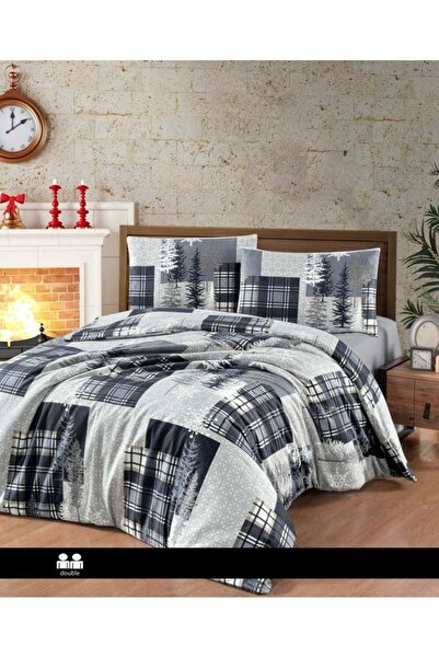 First Choice Flanel Pazen Nevresim Takımı - winter grey