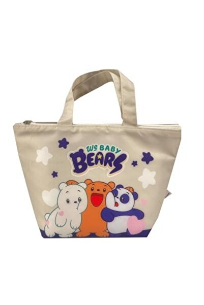 Miniso We Baby Bears Lisanslı Yiyecek Çantası - Bej