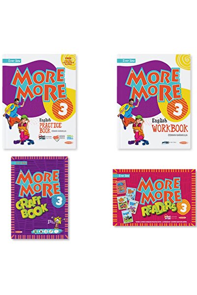 Kurmay Yayınları More&more 3.sınıf Practıce Book & Workbook & Hikaye Seti & C...