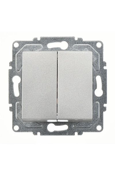 Günsan Eqona Radius Neoline Commutator (مع مشبك)، فضي (آلية + غطاء مفتاح)