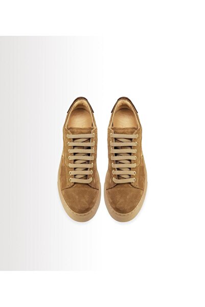 Purde's Puera Women's XL Extralight® Sole Snake Leather Detailed Suede Leather Sneakers (TABA)