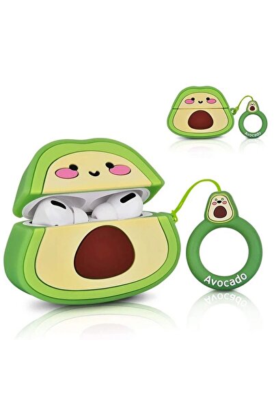 Favors Avocado Figured Protective Headphone Case with Clasp Pro Compatible Silicone Case