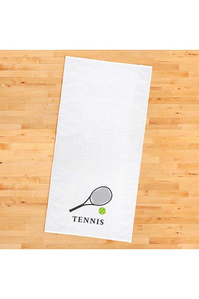 The Lucid Lab Tennis Racket / White Sports Towel