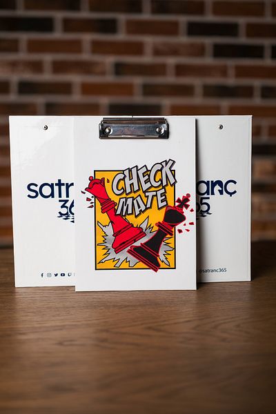 satranc365 Notation Coaster Checkmate