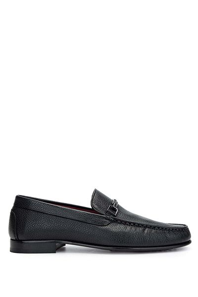 Tamer Tanca Genuine Leather Black Men's Loafer Shoes