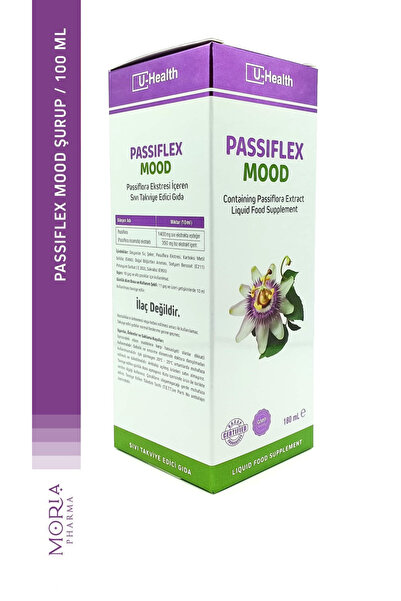 U HEALTH PHARMA Passiflex Mood Passiflora Ekstresi İçeren Sıvı Takviye Edici Gıda 180 ml