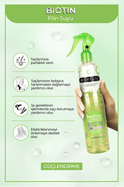 Morfose Biotin Içerikli Çift Fazlı Saç Kondisyoneri Fön Suyu 400 ml