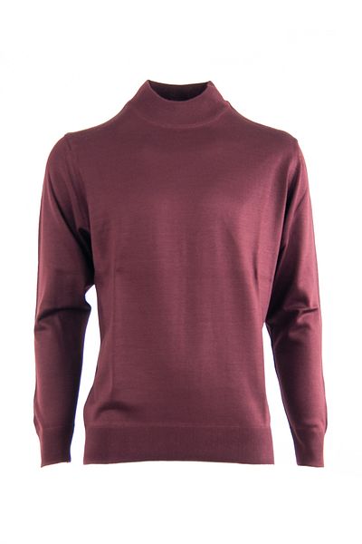 Oppland Men's Seasonal Woolen Knitted Classic Half Turtleneck Sweater Tight Knitted Relaxed Fit Full Fit