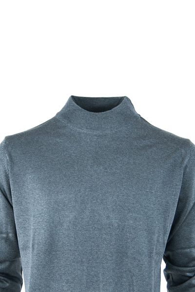 Oppland Pulover pentru bărbați, tricotat de lână, de sezon, clasic, cu jumătate de gât țesut, tricotat strâns, cu croiala relaxată.