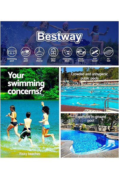 BESTWAY 183x33 Cm Desenli Havuz 3h 51005