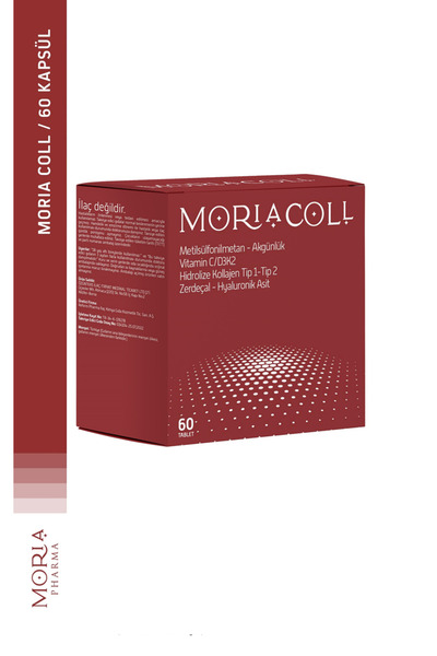 Moria Pharma Coll Vitamin C, Vitamin d3k2, Hidrolize Kollajen Tip 1-Tip 2, 60...