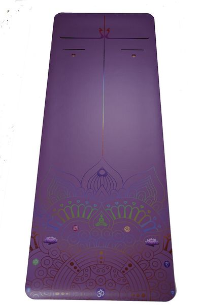 YogaTime Rubber Color Line 4 Mm Mandala Purple