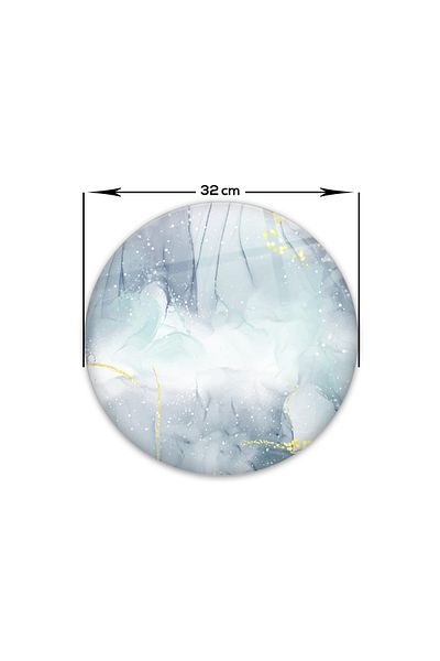 Decorita Glass Cutting Board - Glass Cutting Board |   Abstract Watercolor |   Diameter32Cm