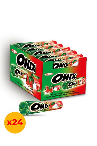 TAYAŞ Onix Salsa - 22.4 Gr X 24 Pieces Watermelon Hard Candy Boxed