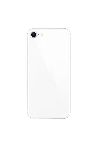 Nettech Teknonet Iphone Se 2020 Uyumlu Geniş Kamera Camlı Batarya Kapağı - Beyaz