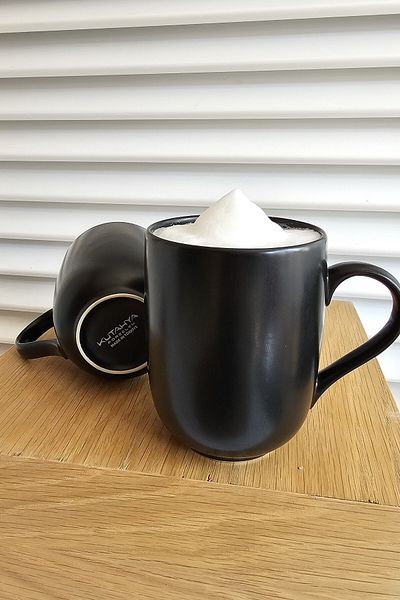 Kütahya Porselen Lbt Matte Black Cup Mug 350cc 6 Pieces