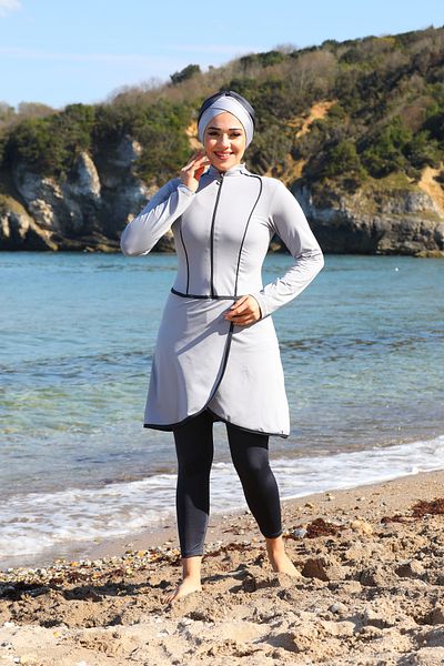 SEBOTEKS Pareo Model Design Κλειστό Μαγιό Hijab με Καλσόν 2230