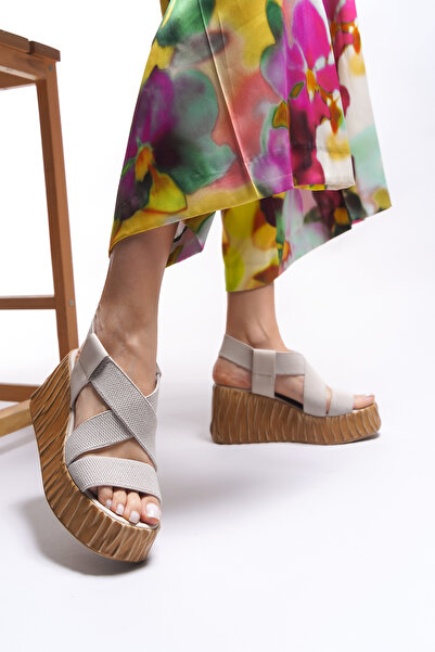 Riccon Γυναικεία πέδιλα με τακούνι Sylmesera 0012945   Μπεζ