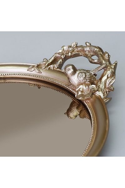 Selim Velina Mirrored Tray Mink
