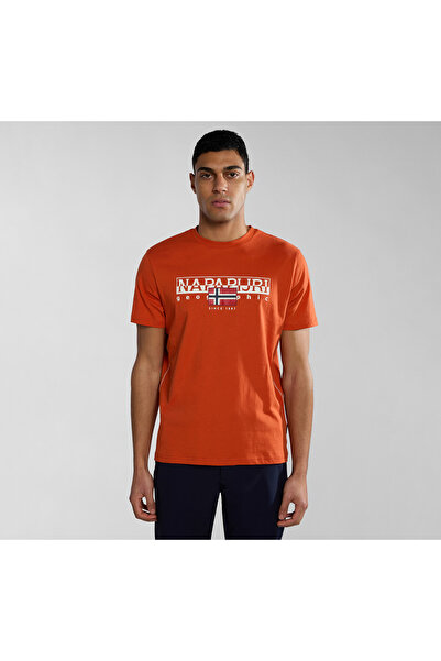 Napapijri P0A4HTOA621-R Napapijri S-Aylmer Erkek T-Shirt Turuncu