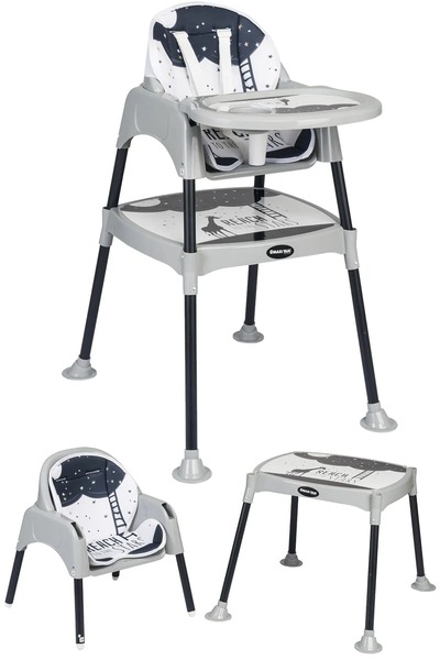 Maxi Taxi Feeding Yıldız Desenli 3in1 Mama Sandalyesi - Reach Star