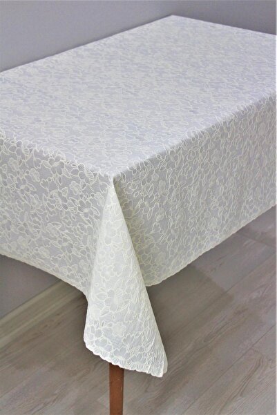 DedeEvTekstil مفرش طاولة مصنوع من مادة PVC قابلة للمسح ومظهر دانتيل جاهز جبر 07-جبر