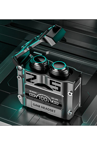Genel Markalar M25 Mecha Bluetooth Kulaklık Dijital Ekran Tws Oyun Kablosuz K...