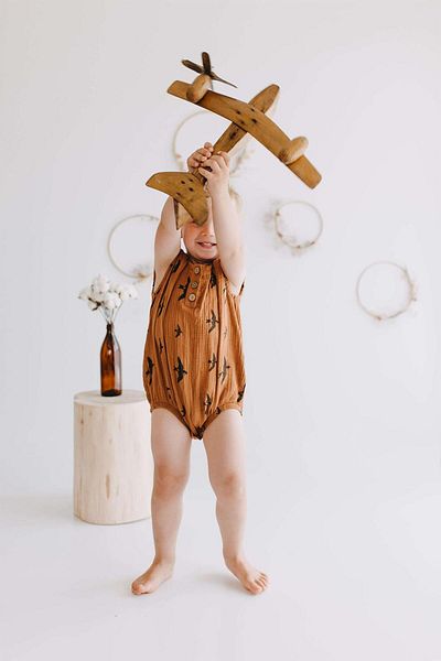 BABYBEK Noah Muslin Jumpsuit