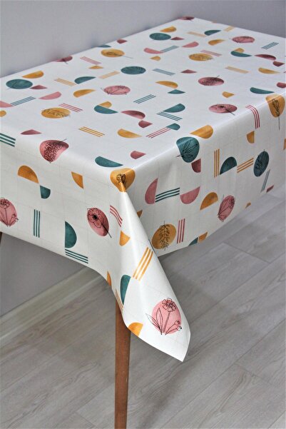 DedeEvTekstil Fiber Lined Wipeable PVC Oilcloth Tablecloth C134-1clbrgeo