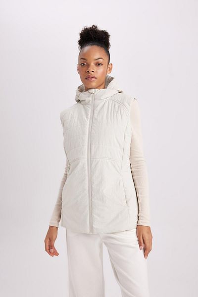 DeFacto Winddichte Slim-Fit-Sportweste mit Kapuze – Fit wasserabweisend, aufblasbar, B2070ax24sp