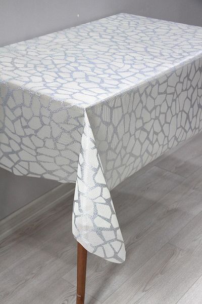 DDHOME Non-Slip PVC Wipeable Oilcloth Tablecloth 004-Grey Stone