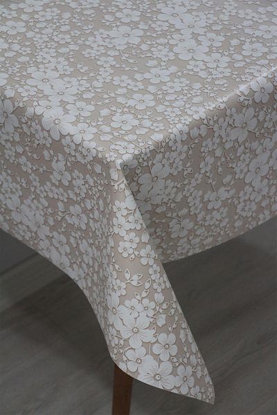 DDHOME Подплатена PVC мушама, която може да се пере, цвят „Кафена детелина“ - 158-a1