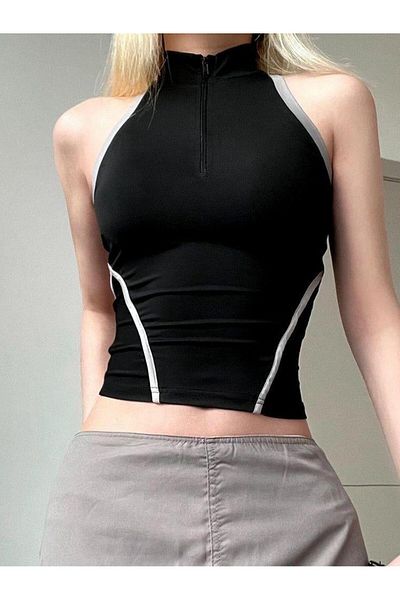 Touz Moda Crop Top χωρίς πλάτη