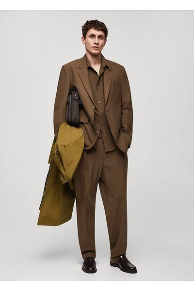 MANGO Man Normaler Cut-Cold-Wool-Blazer