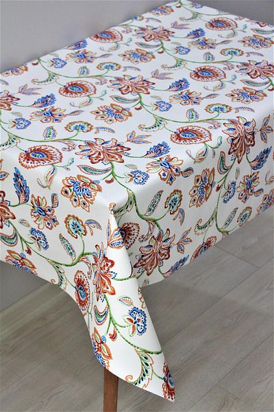 DedeEvTekstil Erasable Pvc Oilcloth Tablecloth - Fiber Lined, 1196-2 Cross Stitch