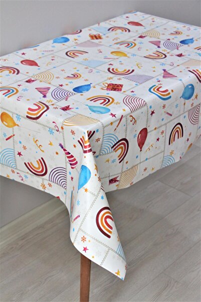 DedeEvTekstil مفرش طاولة من القماش الزيتي PVC قابل للمسح ببطانة من الألياف 11...