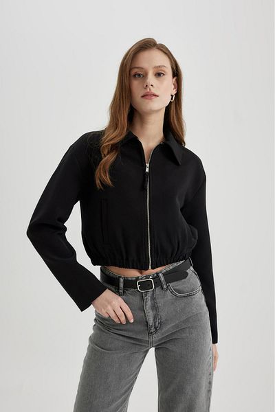 DeFacto Bomber-Blazerjacke mit Hemdkragen B9422AX24SP