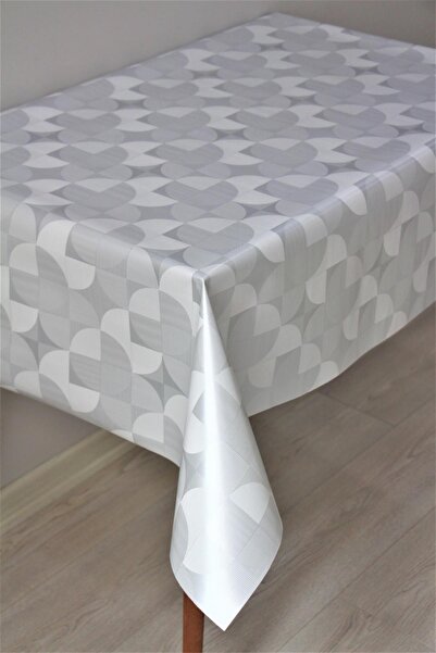 DedeEvTekstil مفرش طاولة من القماش الزيتي PVC مبطن بالألياف 68-amrlgeo