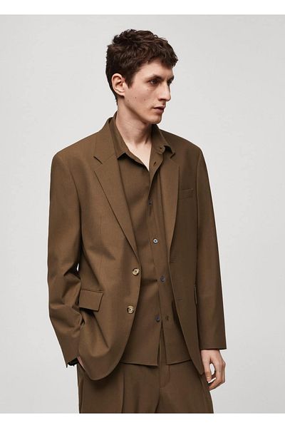 MANGO Man Normaler Cut-Cold-Wool-Blazer