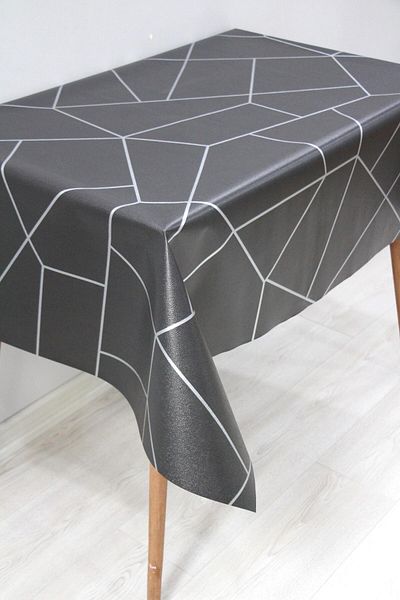 DDHOME Lined Erasable PVC Oilcloth Tablecloth 1213-2