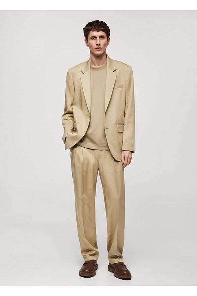 MANGO Man Blazerjacke mit normaler Passform