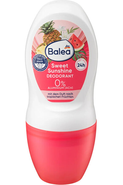 BALEA Deo Roll-on Sweet Sunshine Tropikal meyvelerin Kokusu, 50 ml