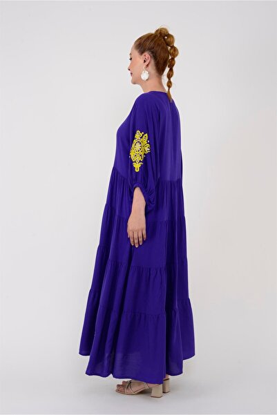 Hazinedan ROCHIE LUNGĂ BRODATĂ BOHEM DE FEMEI