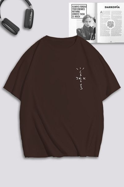 macklin Unisex Γυναικεία Ανδρικά T-shirt Travis Scott Highest Special Design Printed Oversize