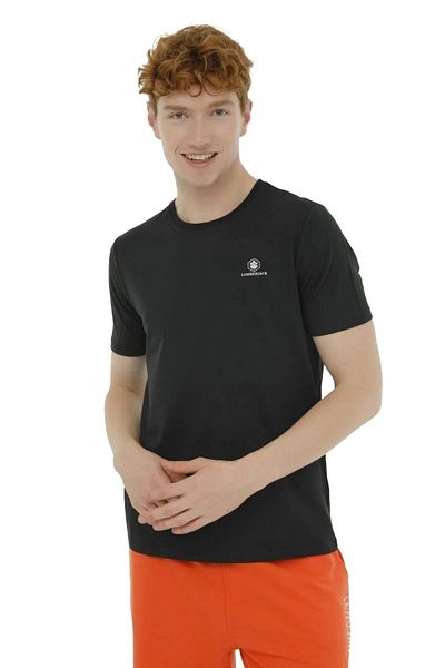 lumberjack Ανδρικό κοντομάνικο μπλουζάκι LumberjackMb Modal Sb203 3fx - ΜΑΥΡΟ - XXL - ST07213-ΜΑΥΡΟ-XXL