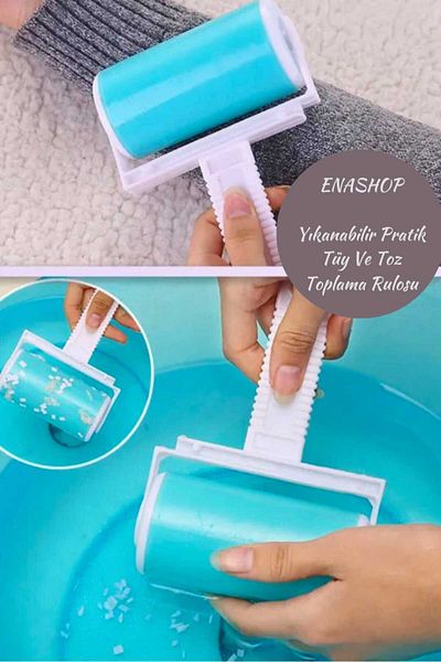 ENASHOP Washable Lint and Dust Collection Roller