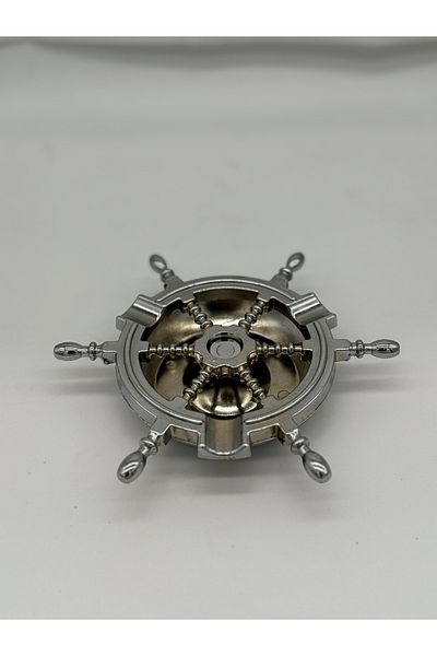 Hon T.m.1st Class Chrome Metal Zamak Rudder Ashtray 320 gr Hotel, cafe, restaurant (KROM)