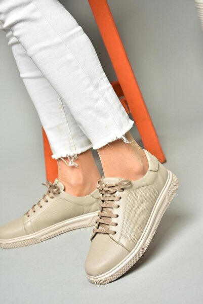 Fox Shoes S540900903 Mink Sportovní obuv z pravé kůže Tenisky